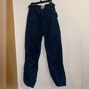 Abercrombie & Fitch 24 Midnight Blue Cargo Pants